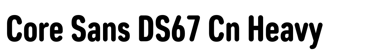 Core Sans DS67 Cn Heavy